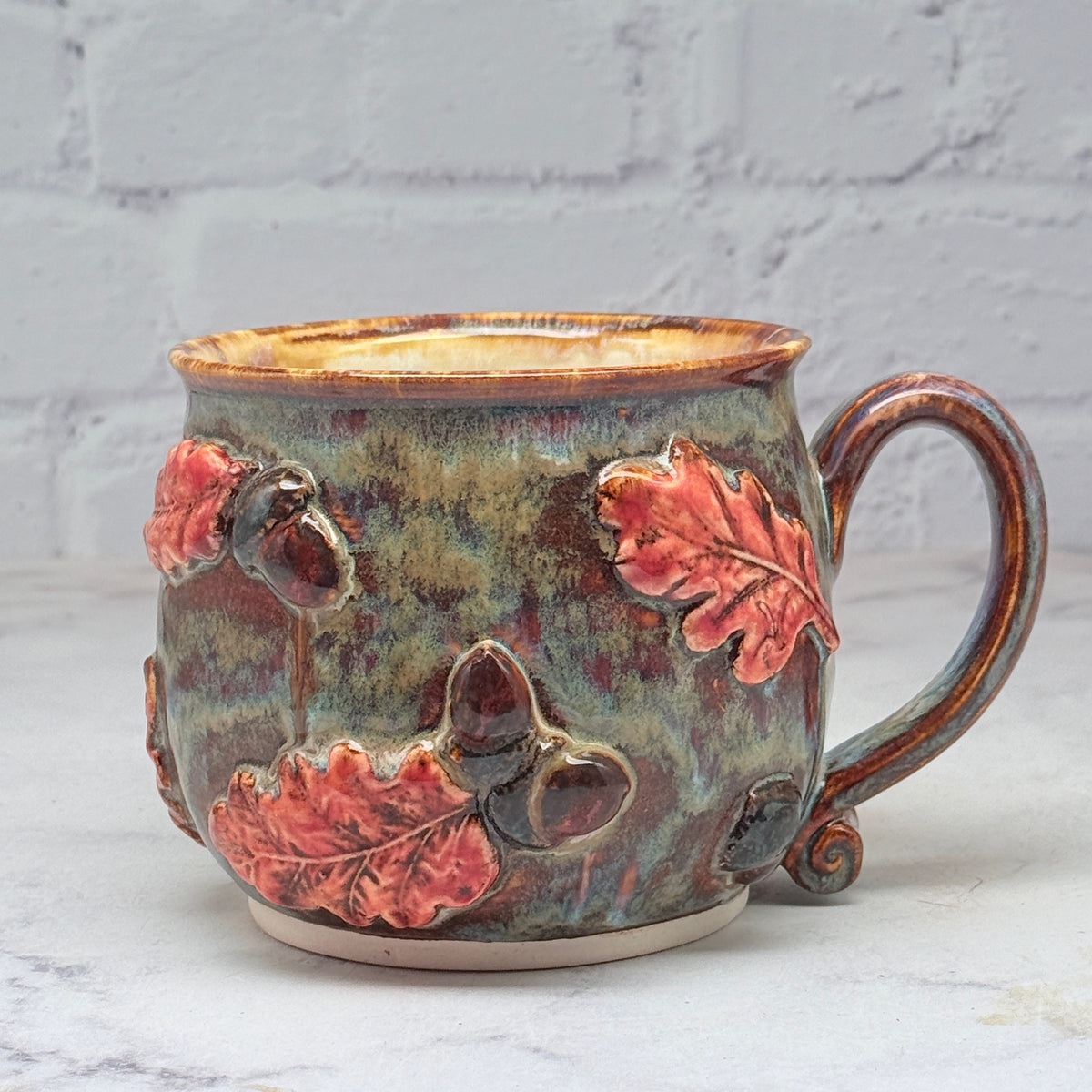 3-D Fall Leaves Mug