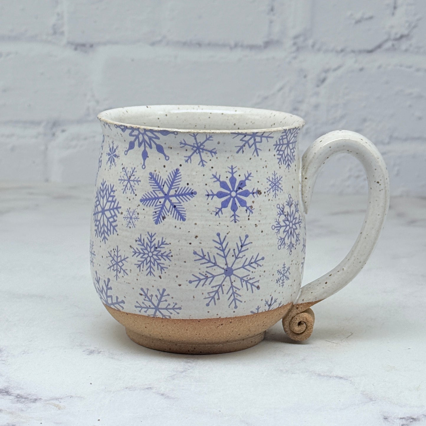 Blue Snowflakes Teacup 2