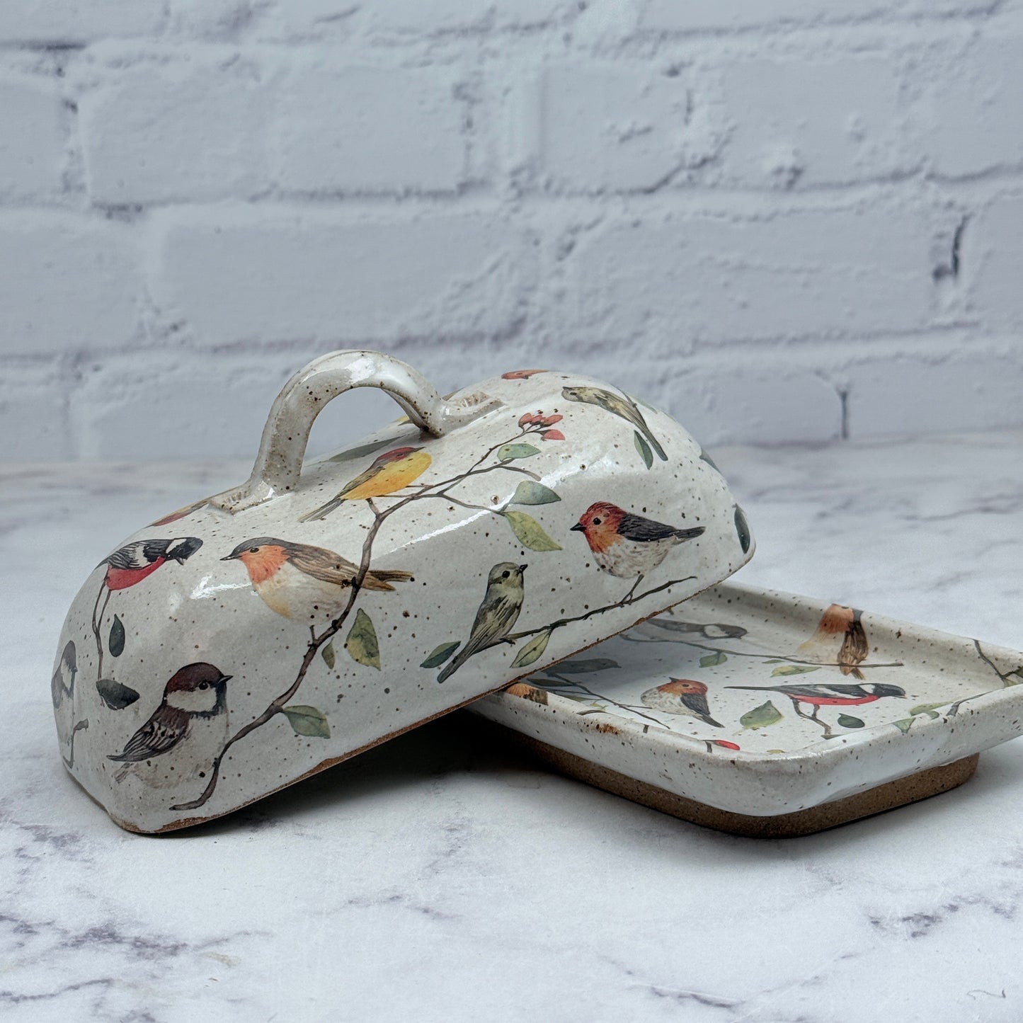 Birds Butter Dish