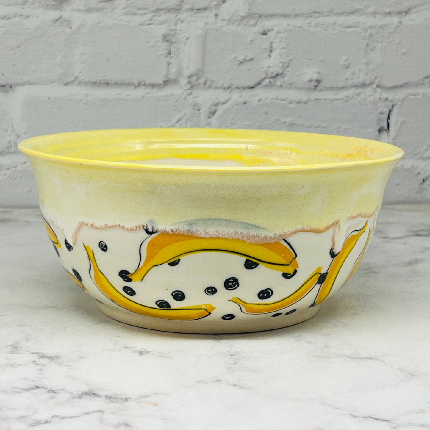 Yellow with Bananas Large Bowl
