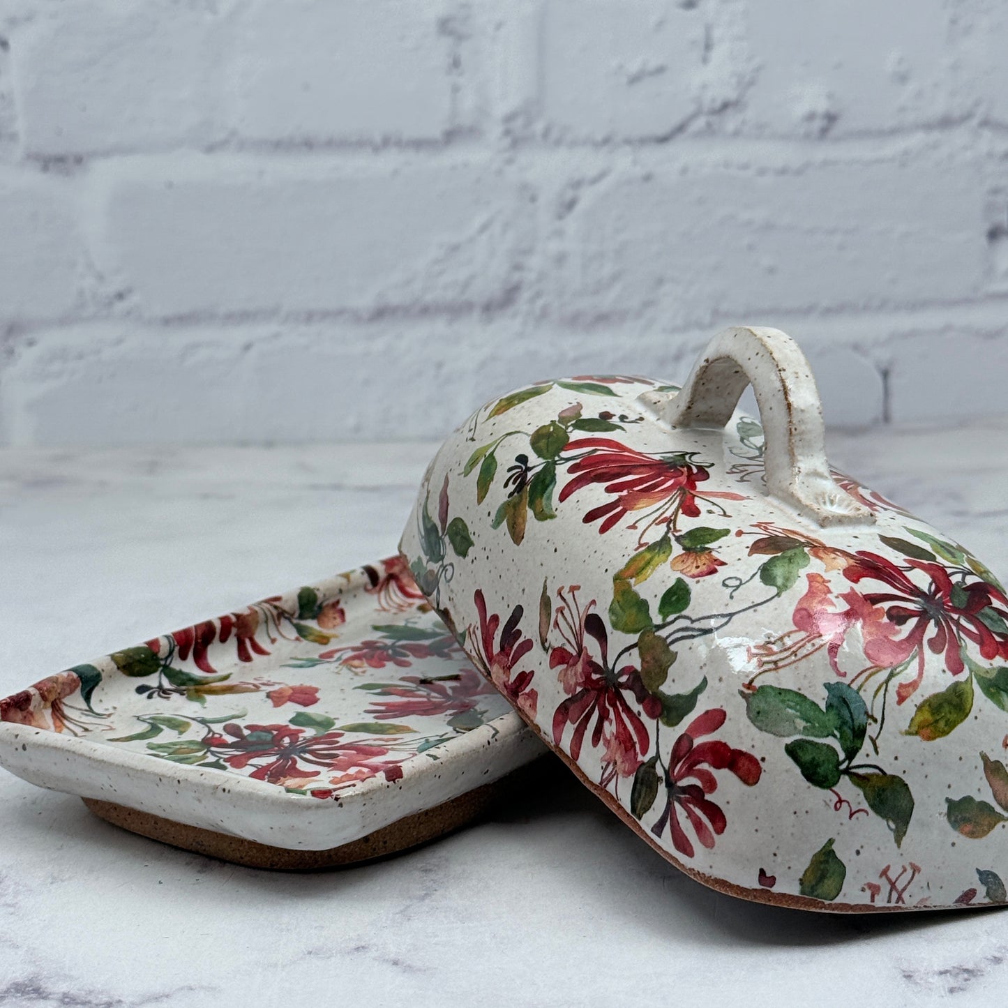 Honeysuckle Butter Dish