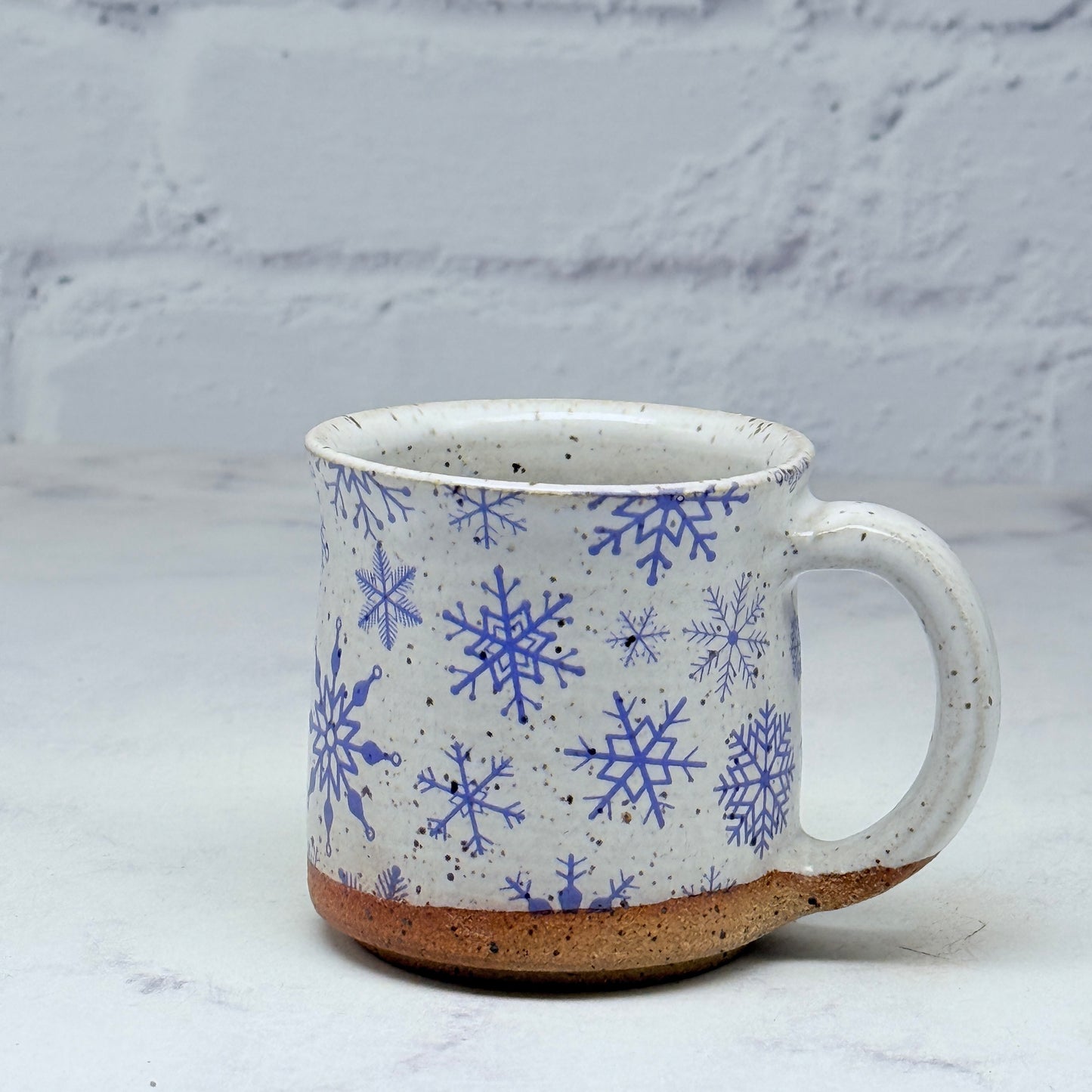 Blue Snowflakes Espresso Mug