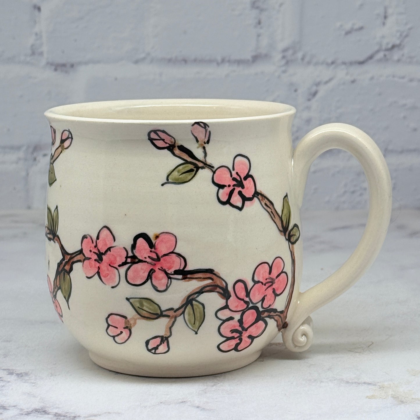 Cherry Blossoms Watercolor Mug 1