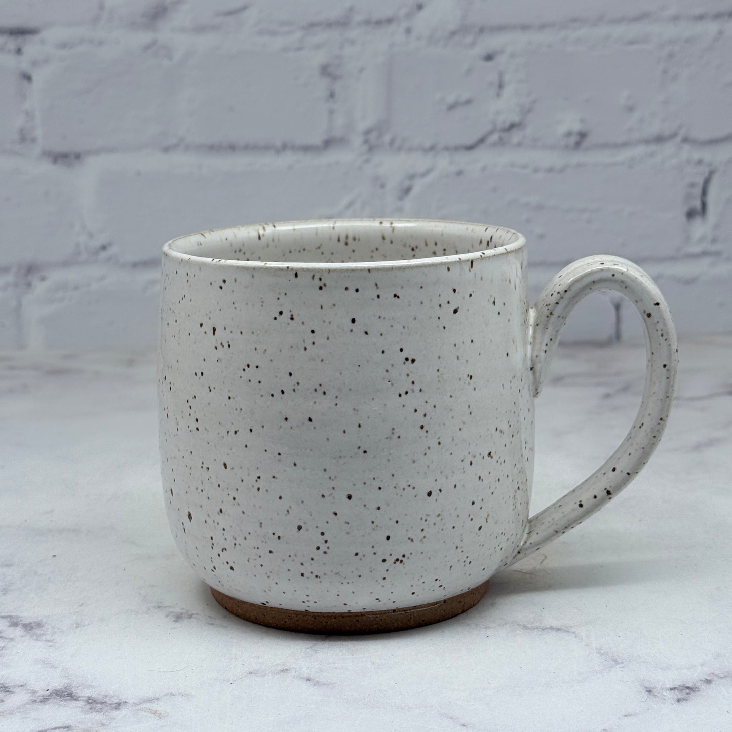 Speckled White Jack-o-Lantern Mug 1