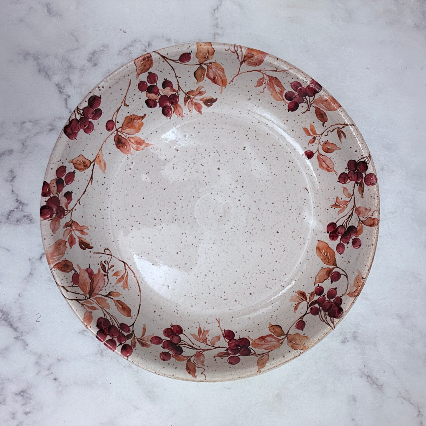 Fall Foliage Low Bowl
