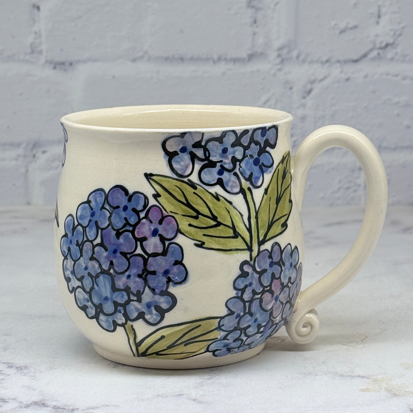 Hydrangea Watercolor Mug 2