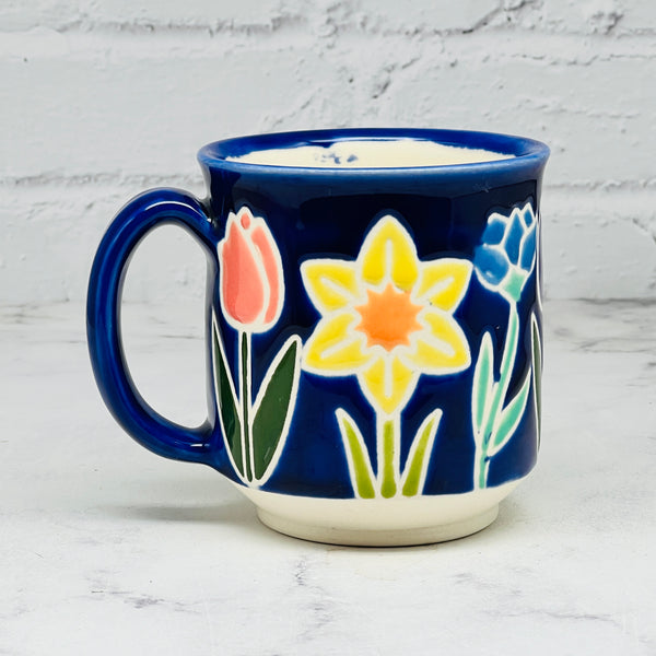 Blue Spring Flowers Mug 3