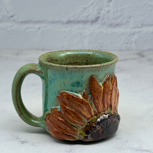 3-D Sunflower Espresso Mug 2
