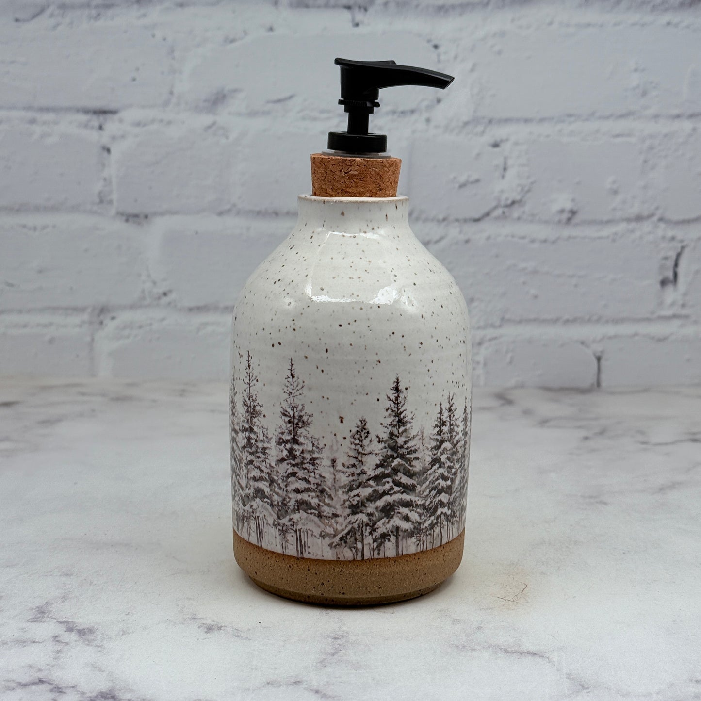 Snowy Pines Soap Dispenser 1