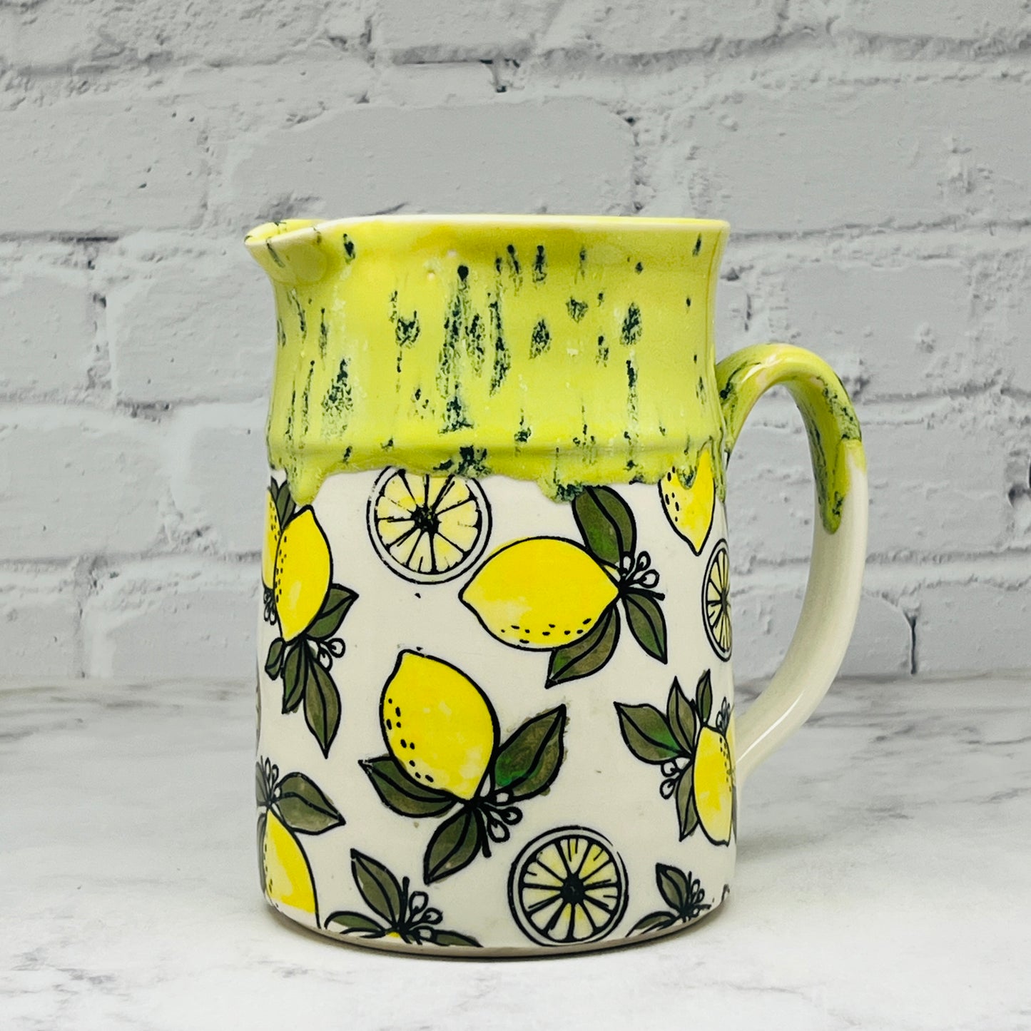 Yellow with Lemons Pitcher