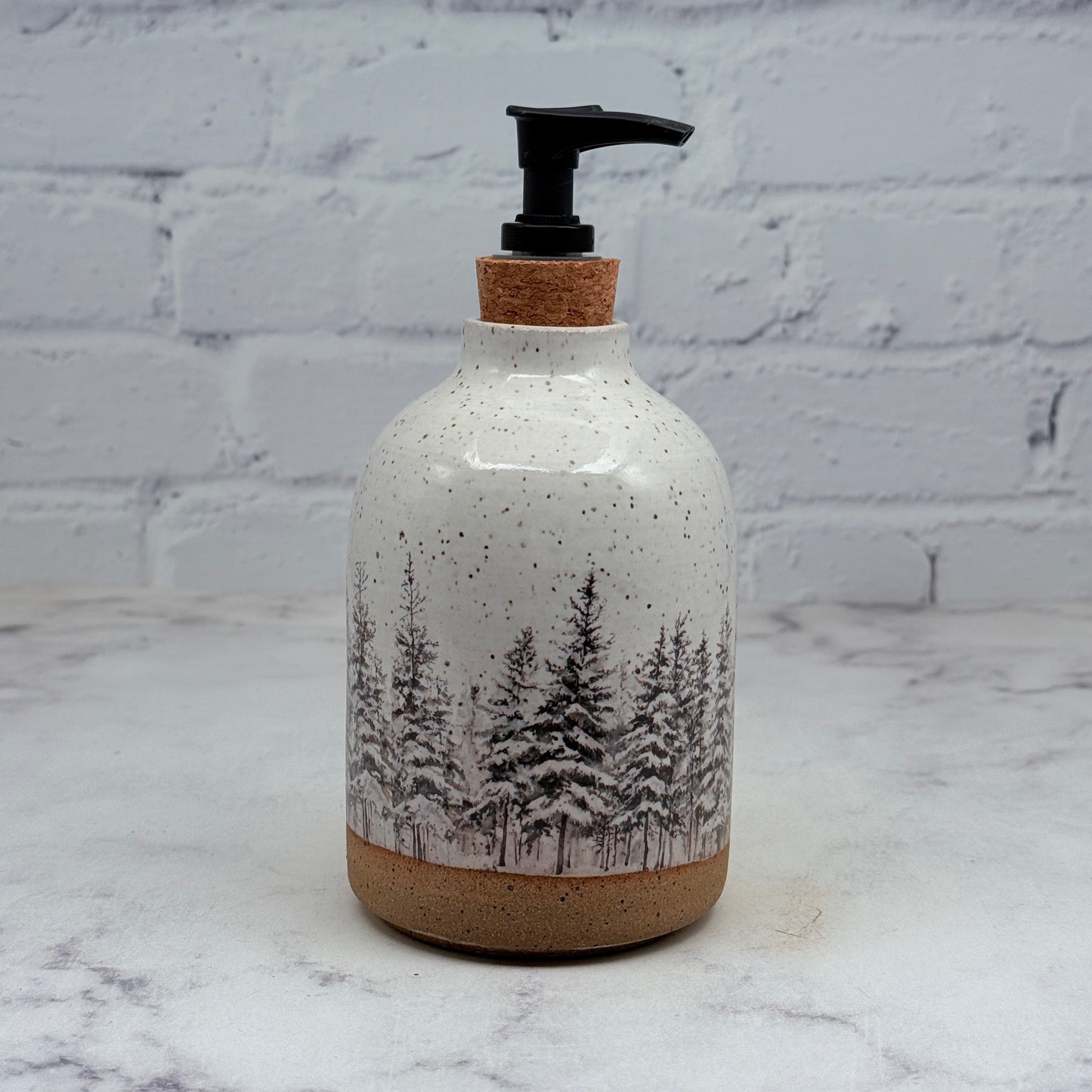 Snowy Pines Soap Dispenser 2