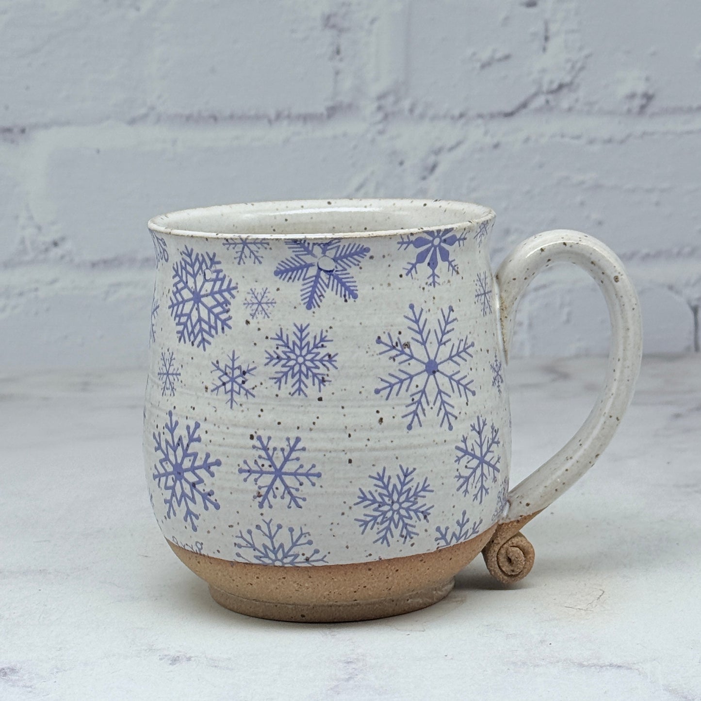 Blue Snowflakes Teacup
