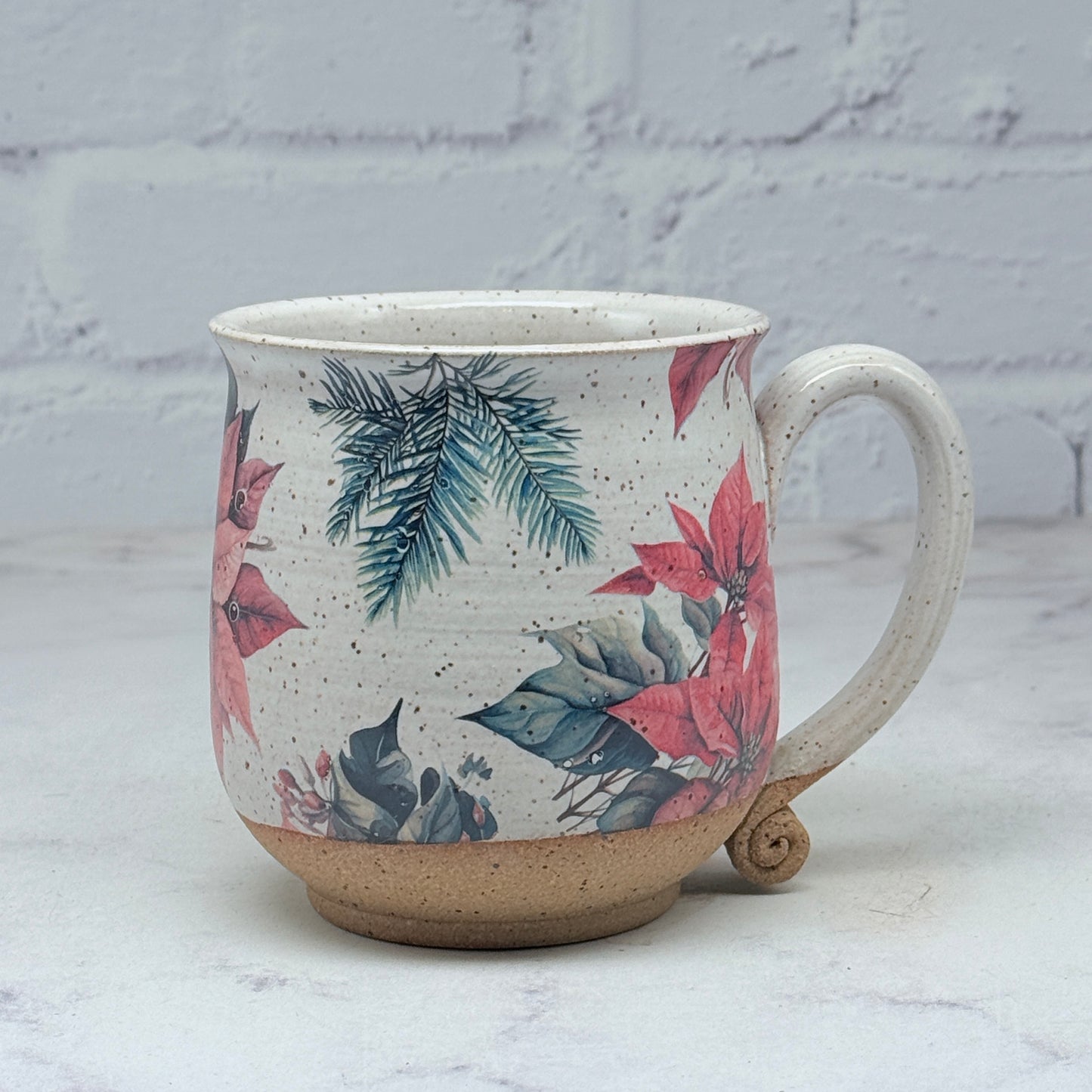 Poinsettia Teacup