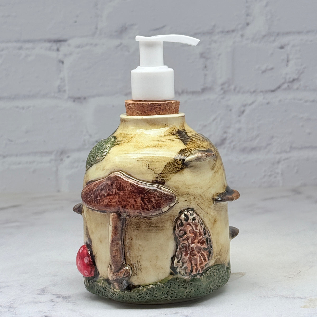 3-D Mushrooms Soap Dispenser