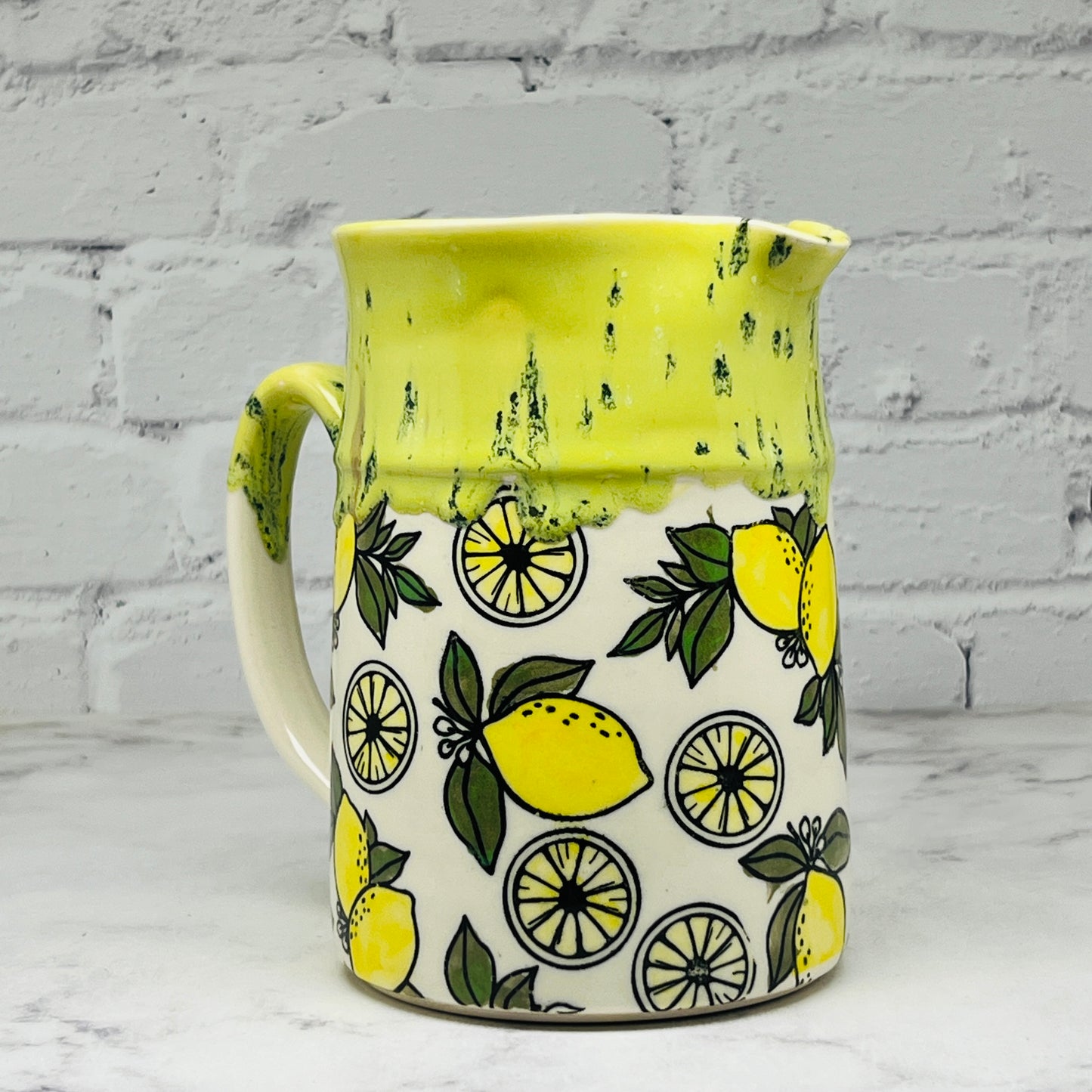 Yellow with Lemons Pitcher