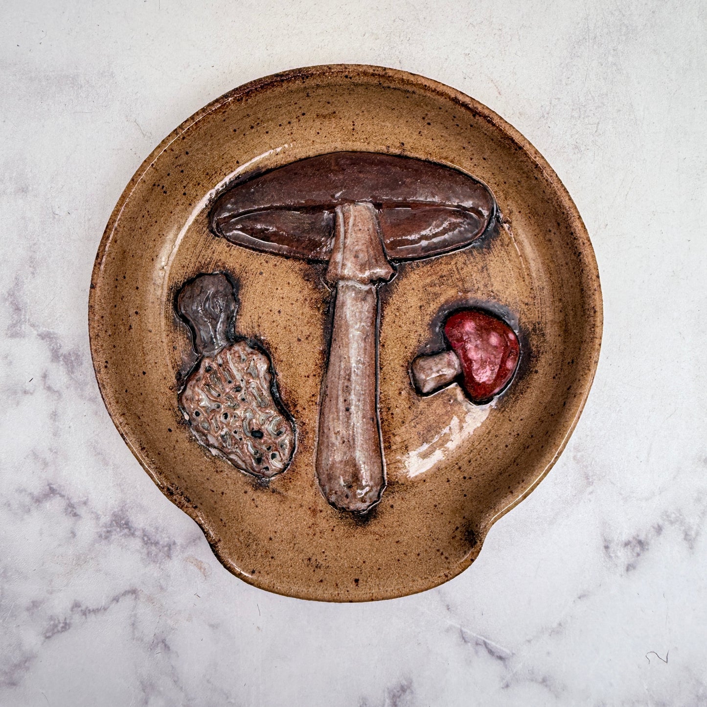 3-D Mushrooms Spoon Rest 4