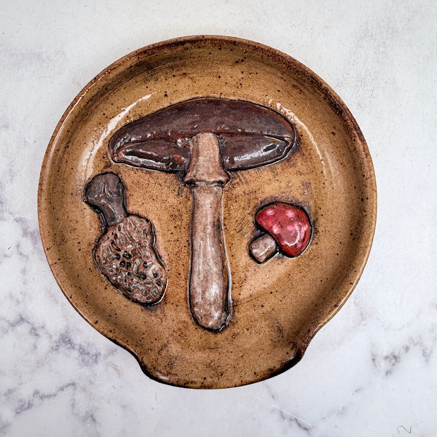 3-D Mushrooms Spoon Rest 1