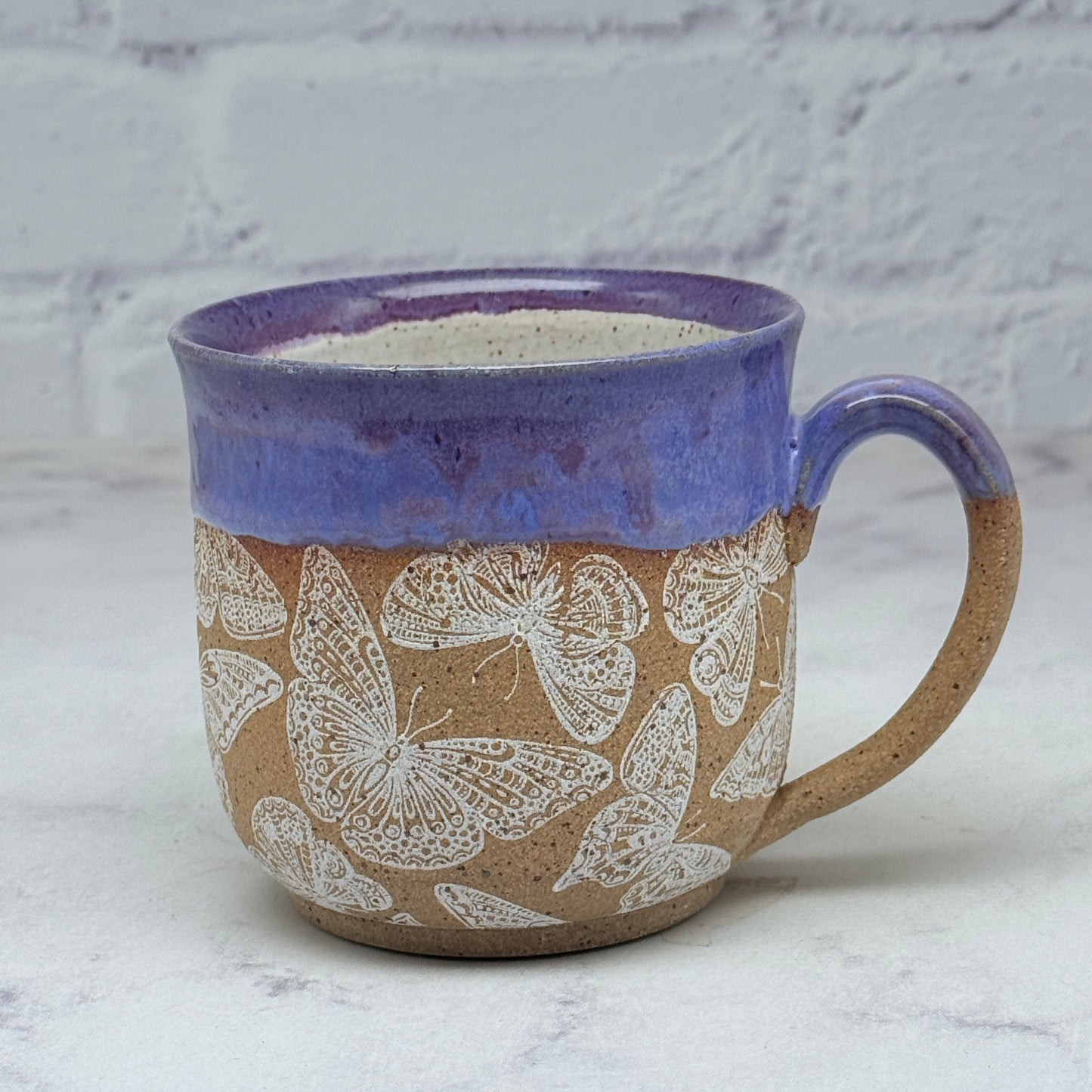 Purple with Butterflies Teacup