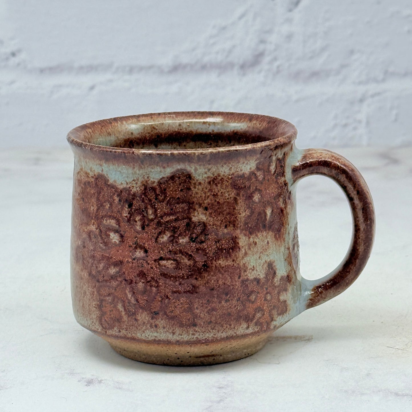 Light Blue with Snowflakes Teacup 1