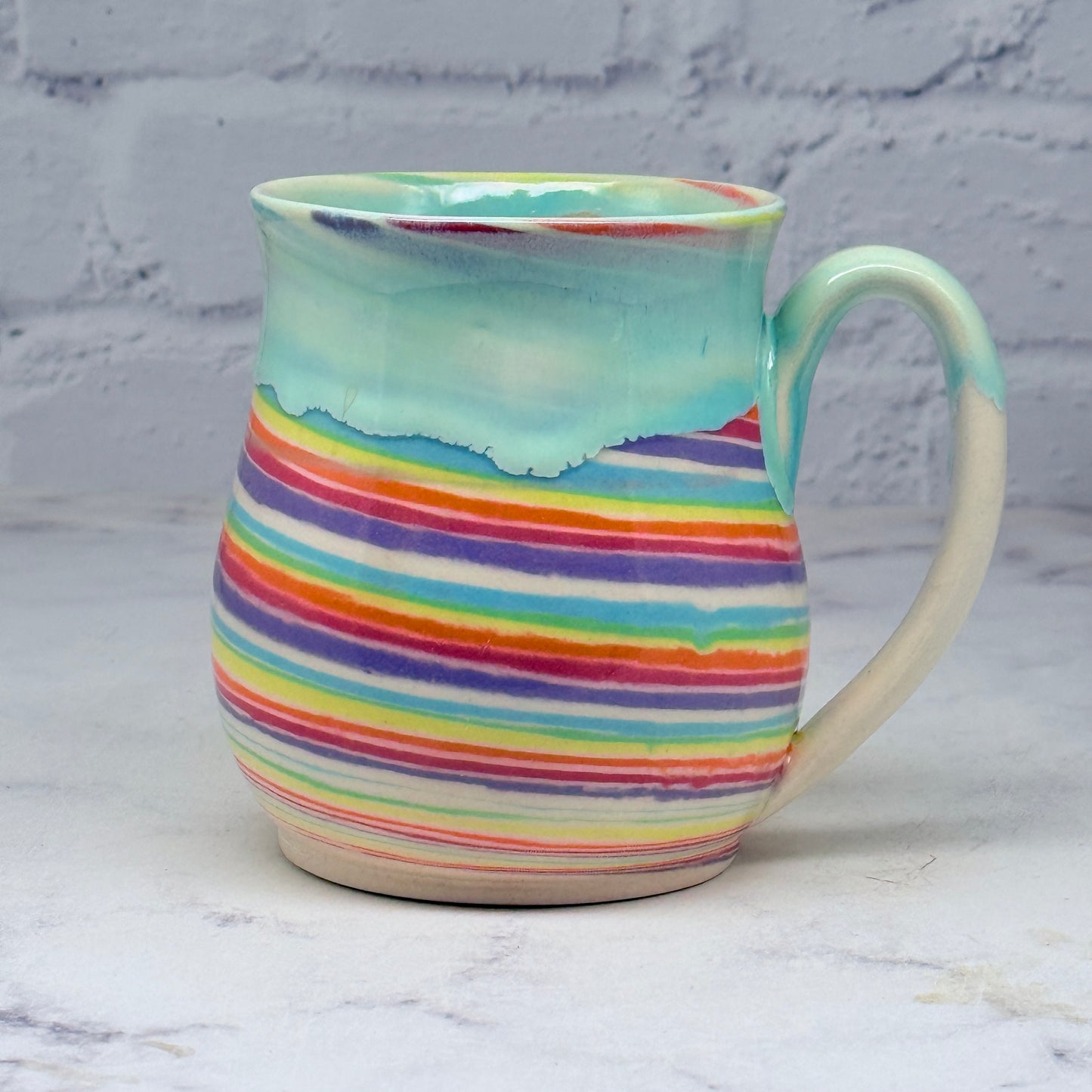 Turquoise Rainbow Mug 1