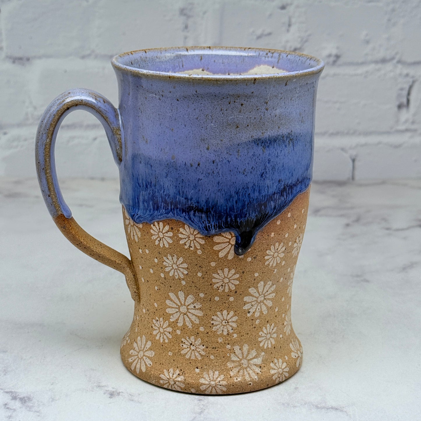 Purple with White Daisies Tall Mug
