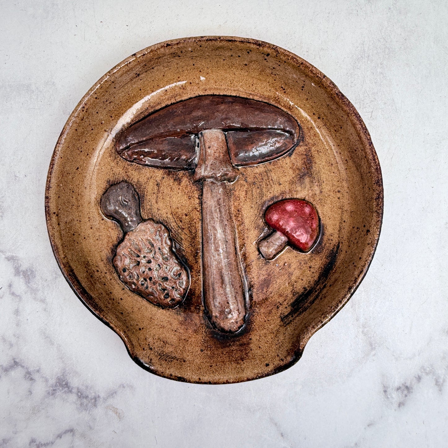 3-D Mushrooms Spoon Rest 4