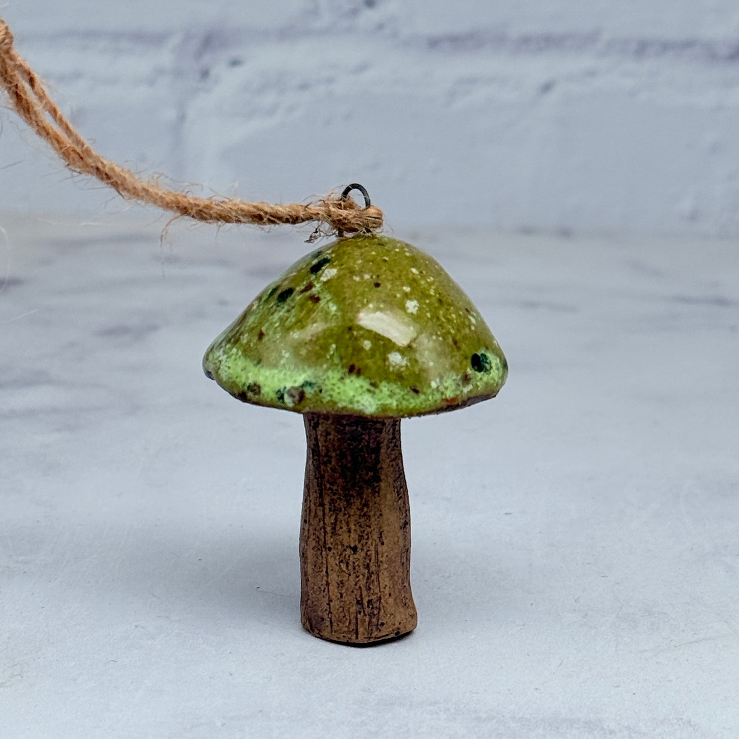 Green Mushroom Ornament