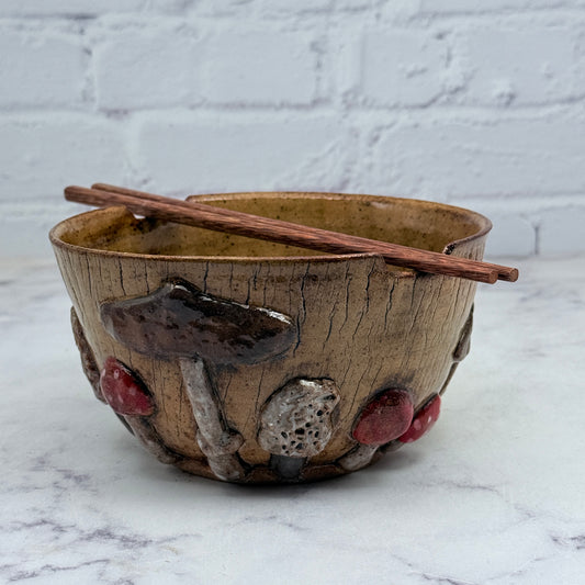 3-D Mushrooms Chopstick Bowl 2