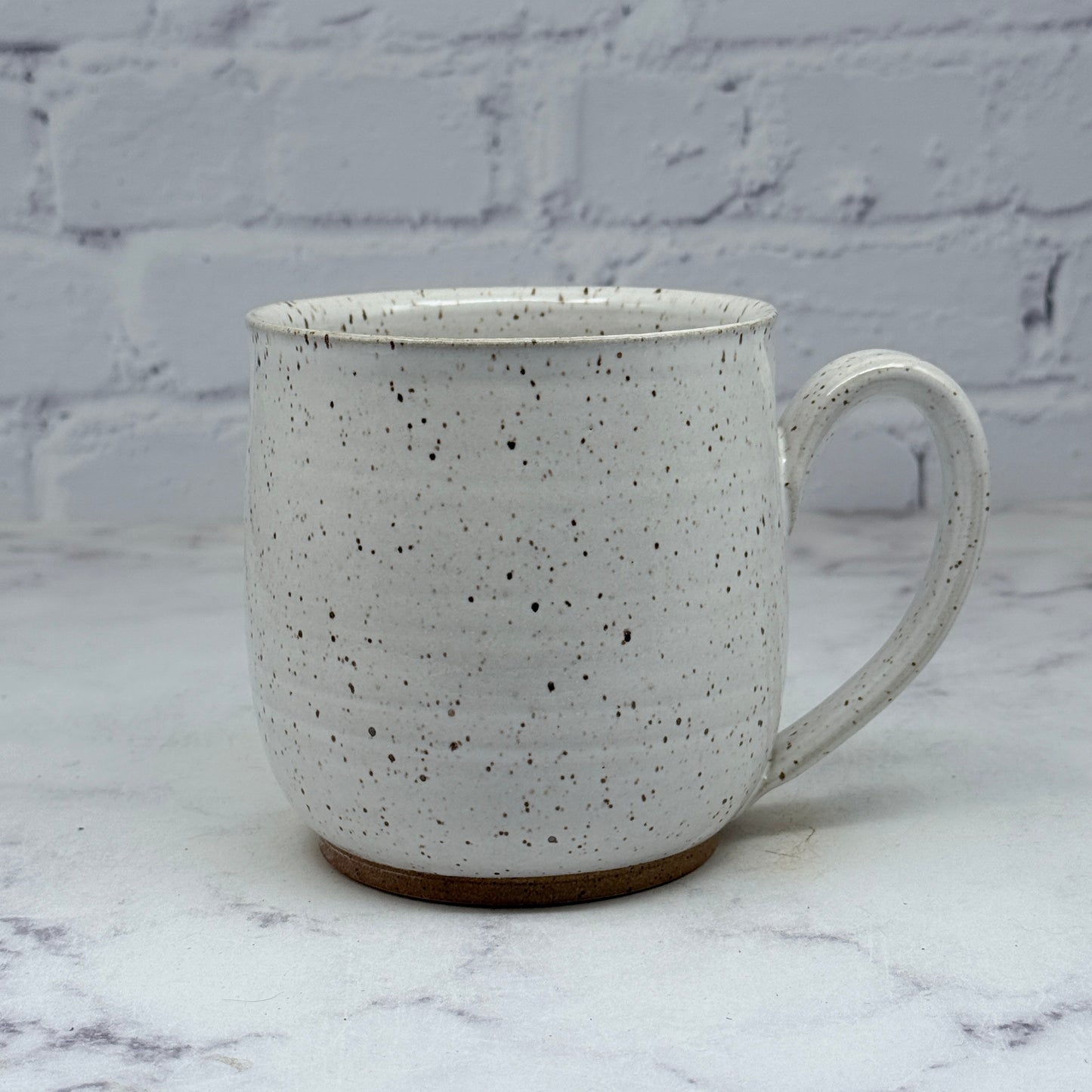 Speckled White Jack-o-Lantern Mug 2