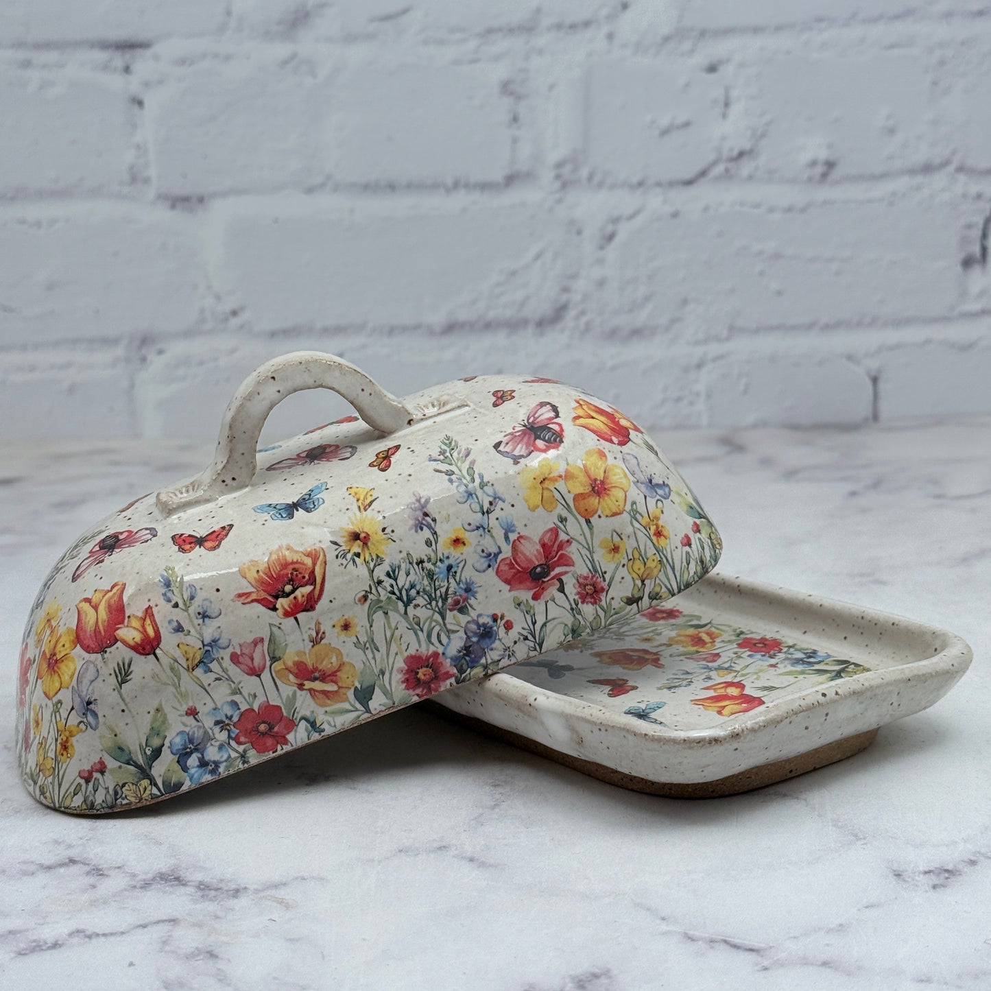Field of Flowers Butter Dish