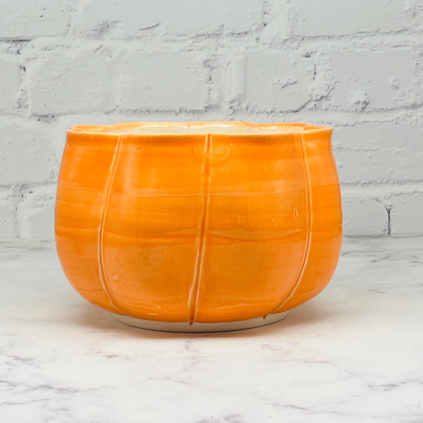 Orange Large Pumpkin Bowl 1