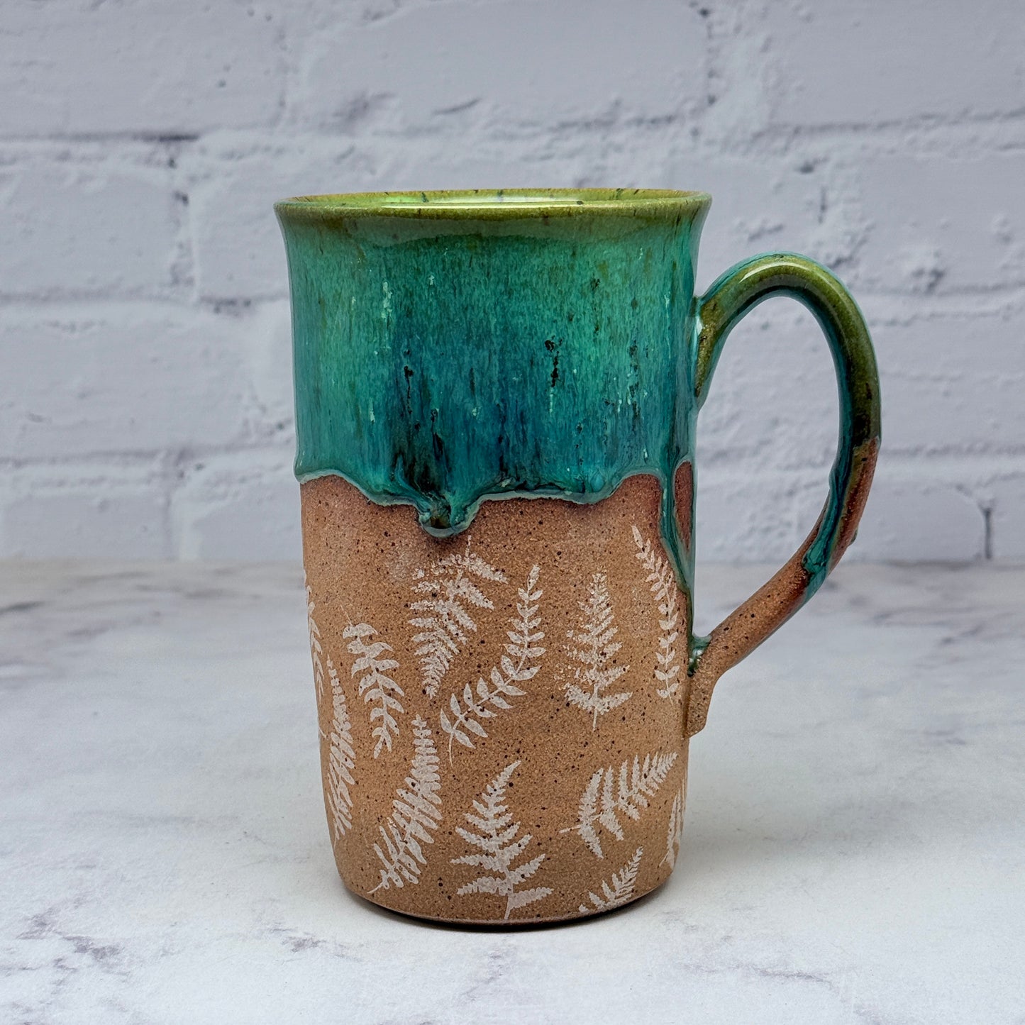 Green with Ferns Mug 1