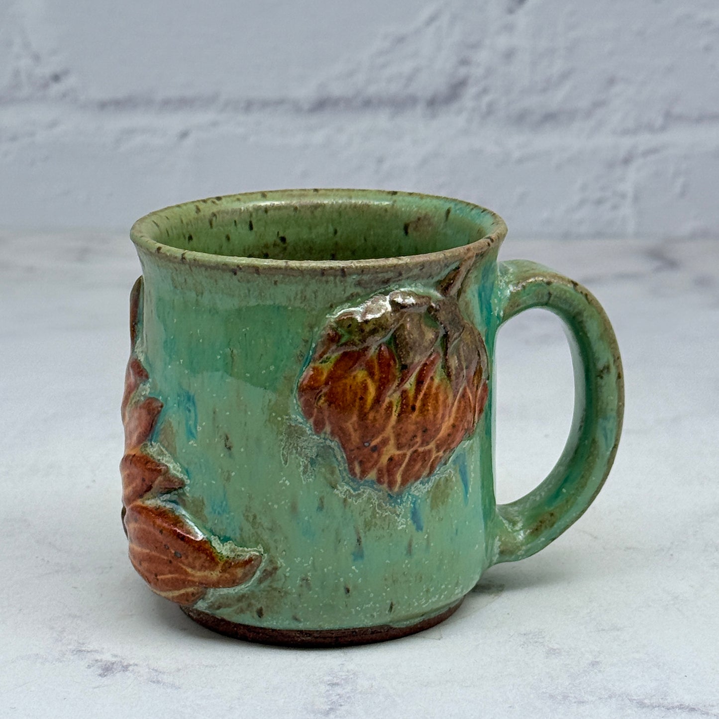 3-D Sunflower Espresso Mug 1