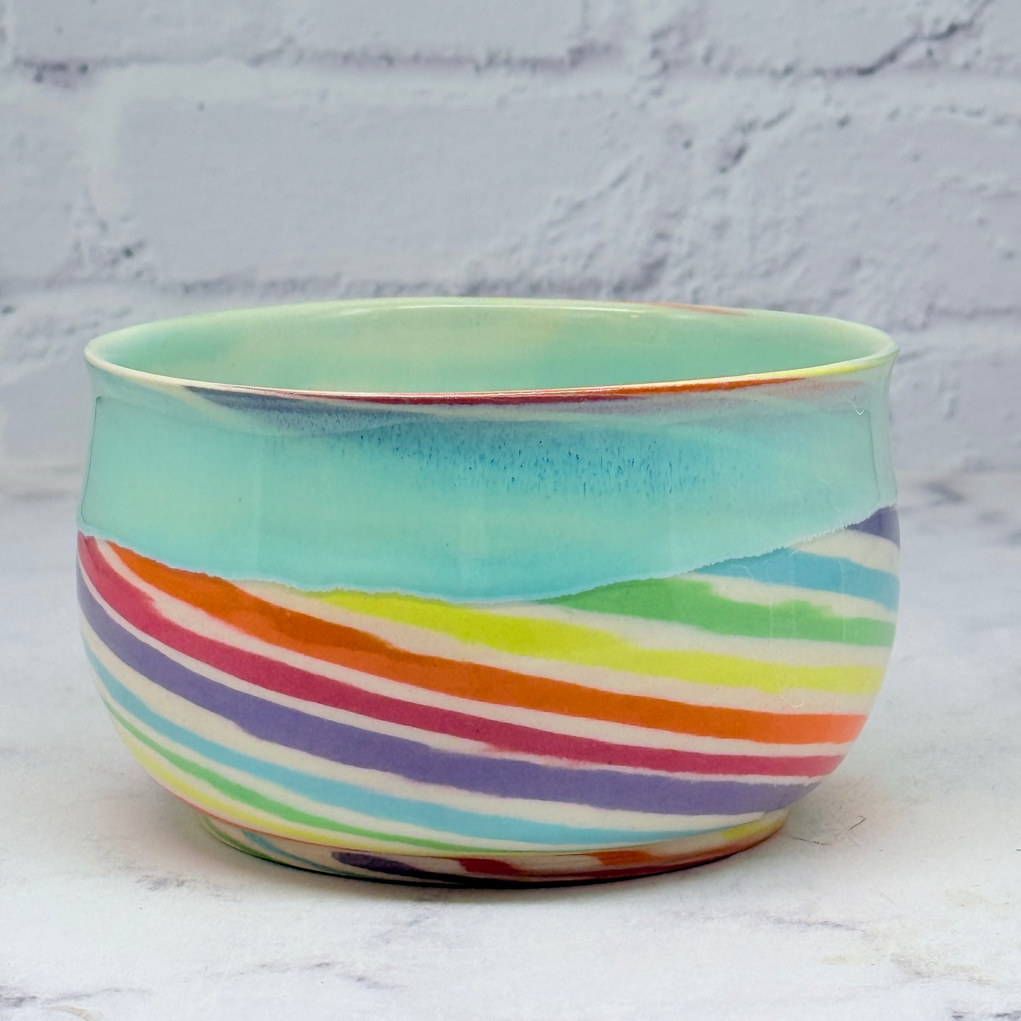 Turquoise Rainbow Small Bowl