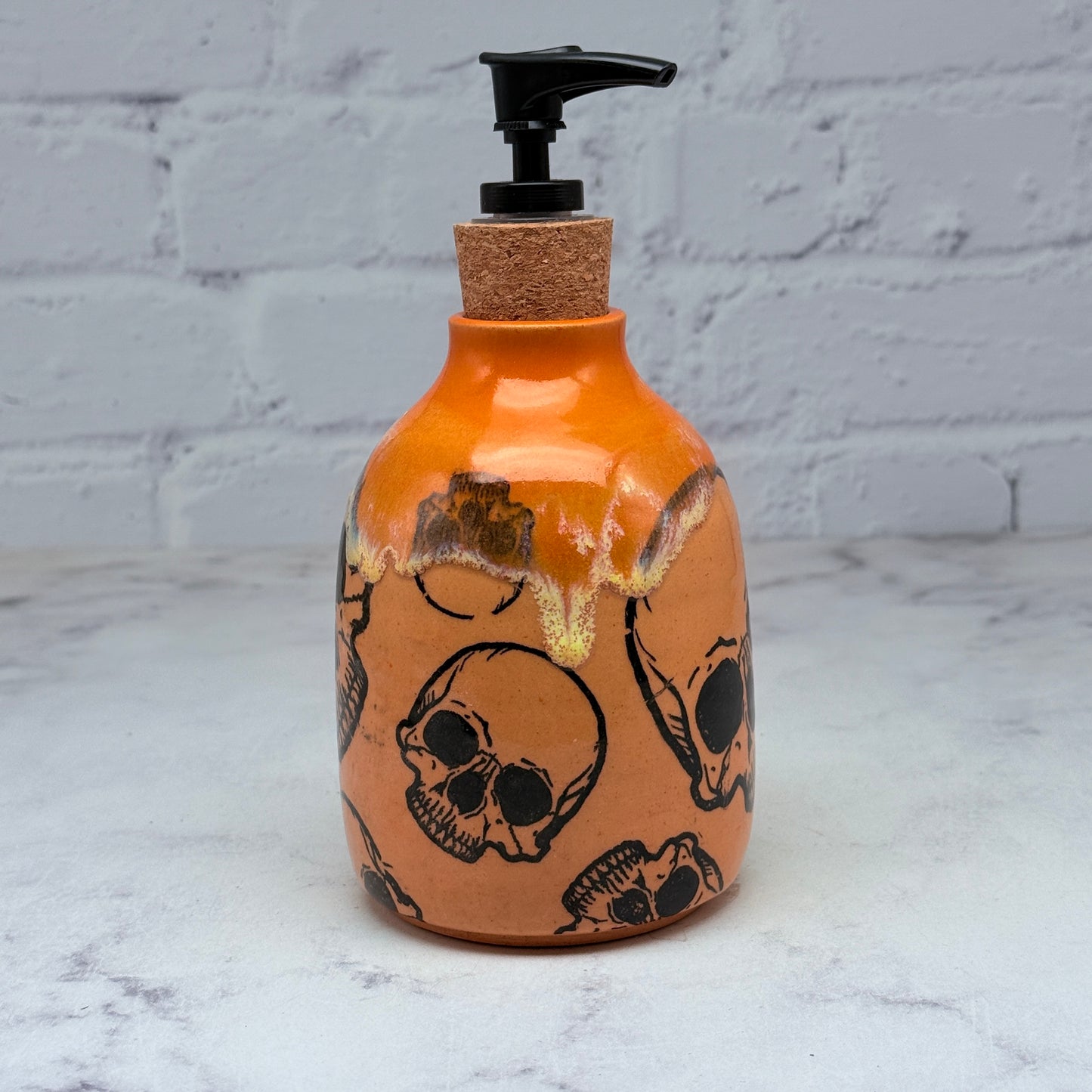 Orange Halloween Soap Dispenser