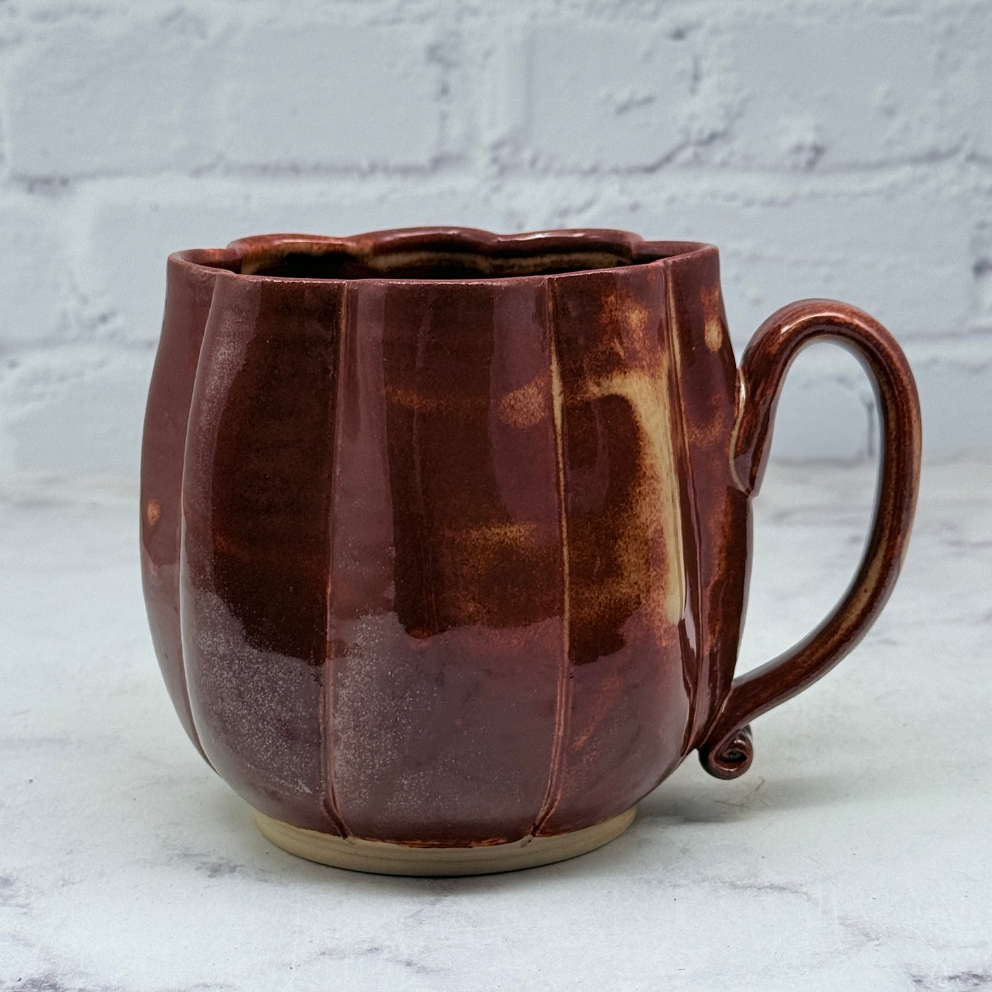 Rust Orange Pumpkin Mug