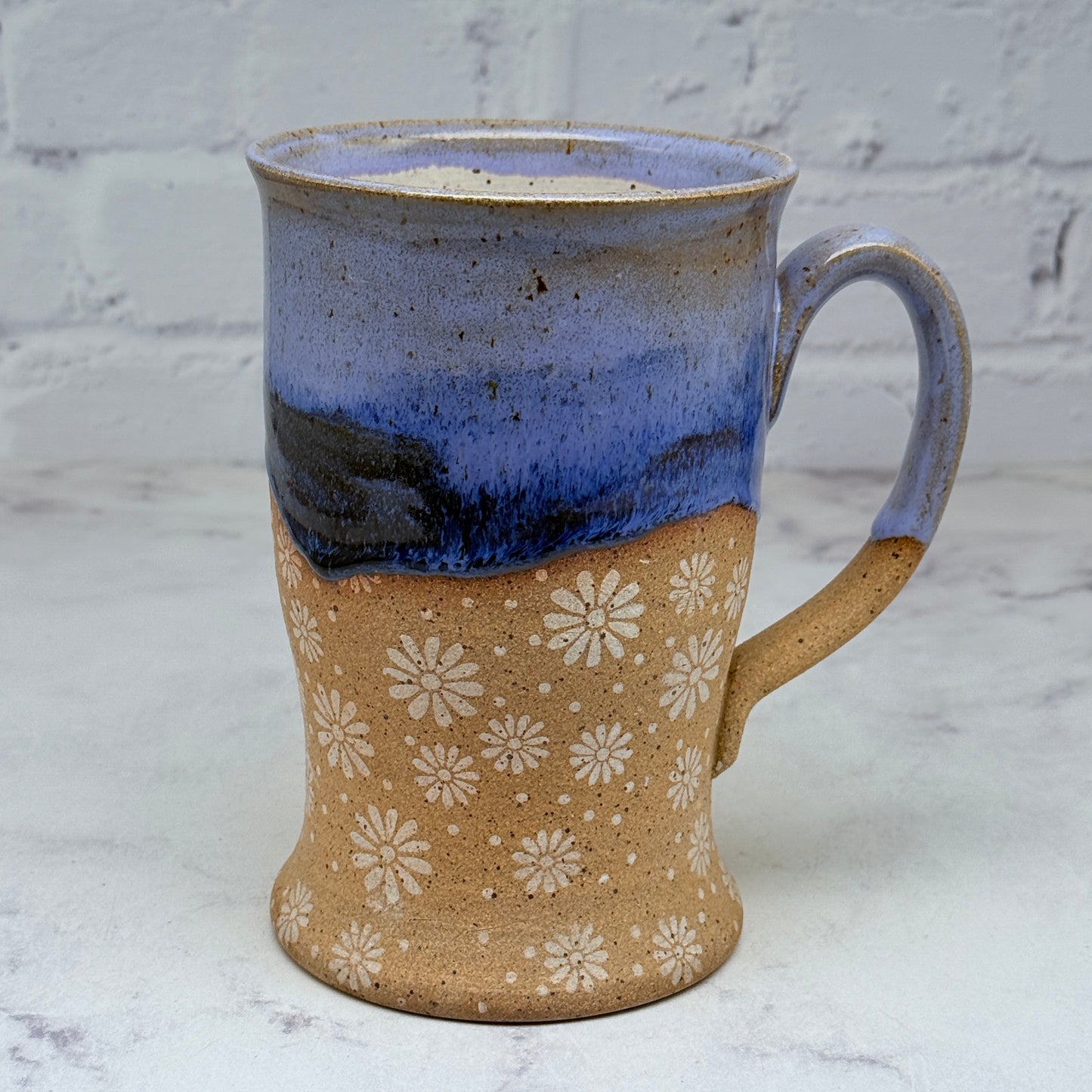 Purple with White Daisies Tall Mug