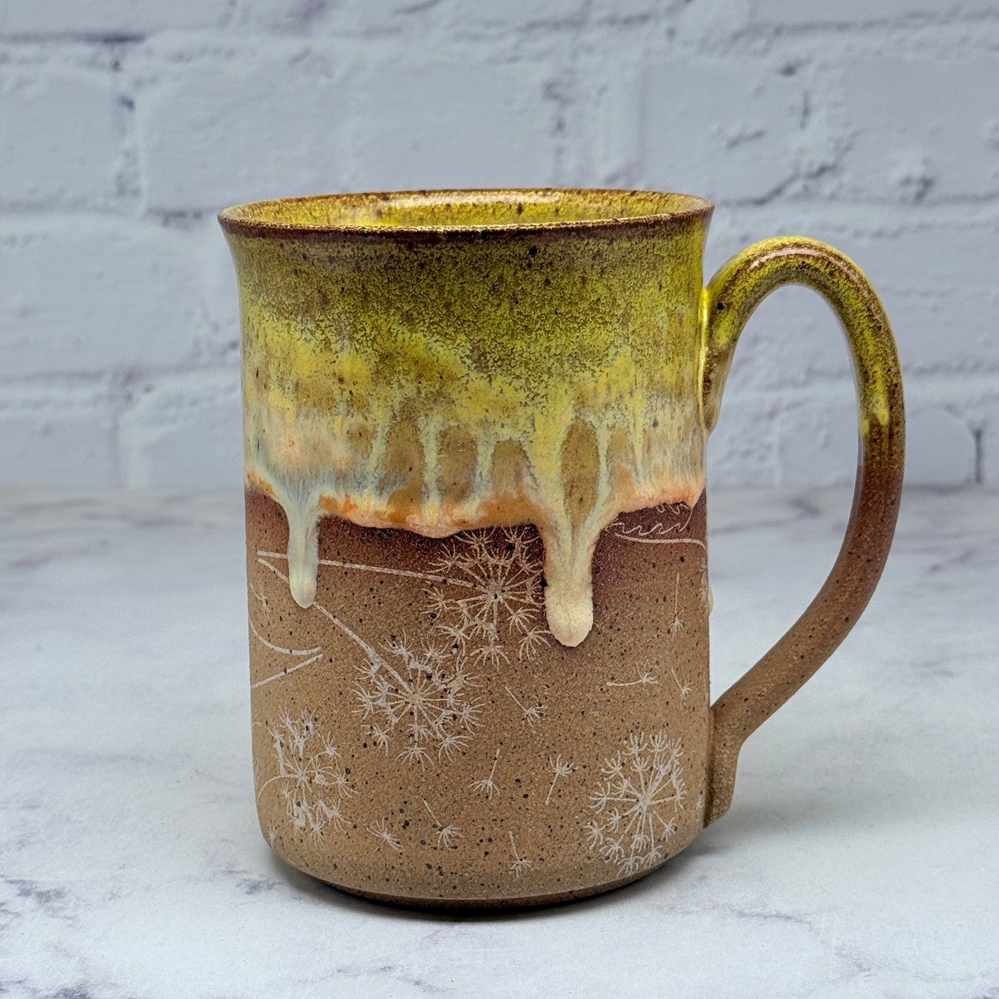 Yellow with Dandelions Mug 1