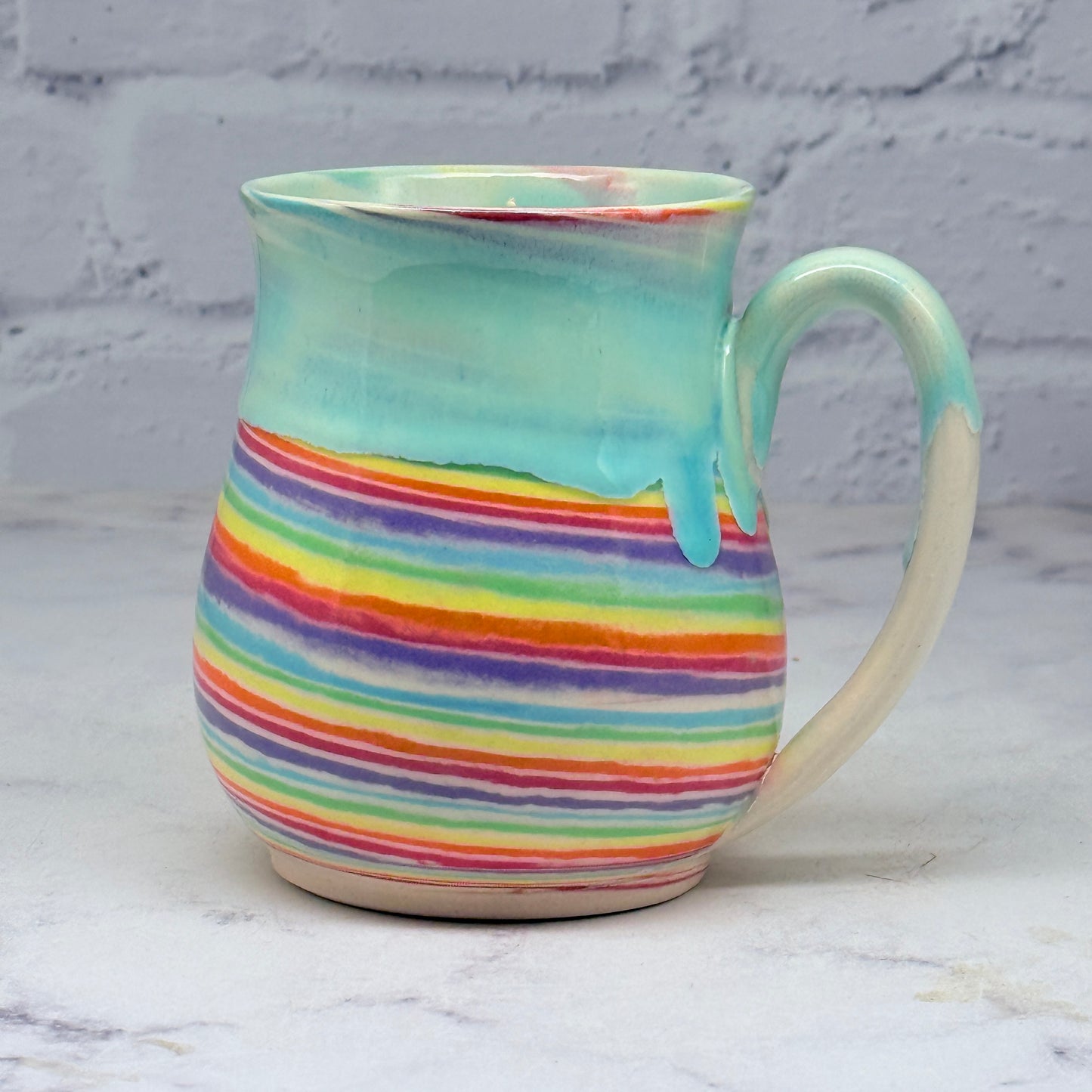 Turquoise Rainbow Mug 2