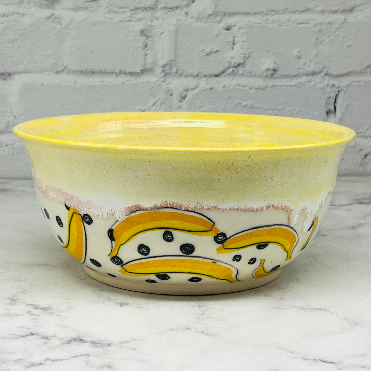 Yellow with Bananas Large Bowl