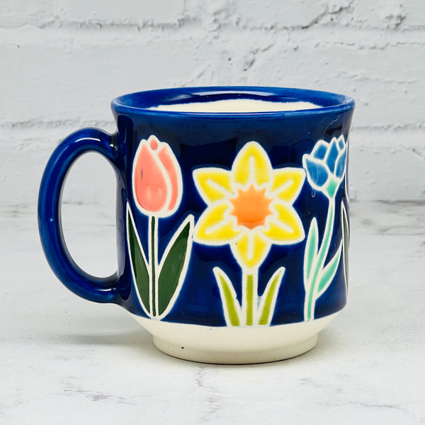 Blue Spring Flowers Mug 4