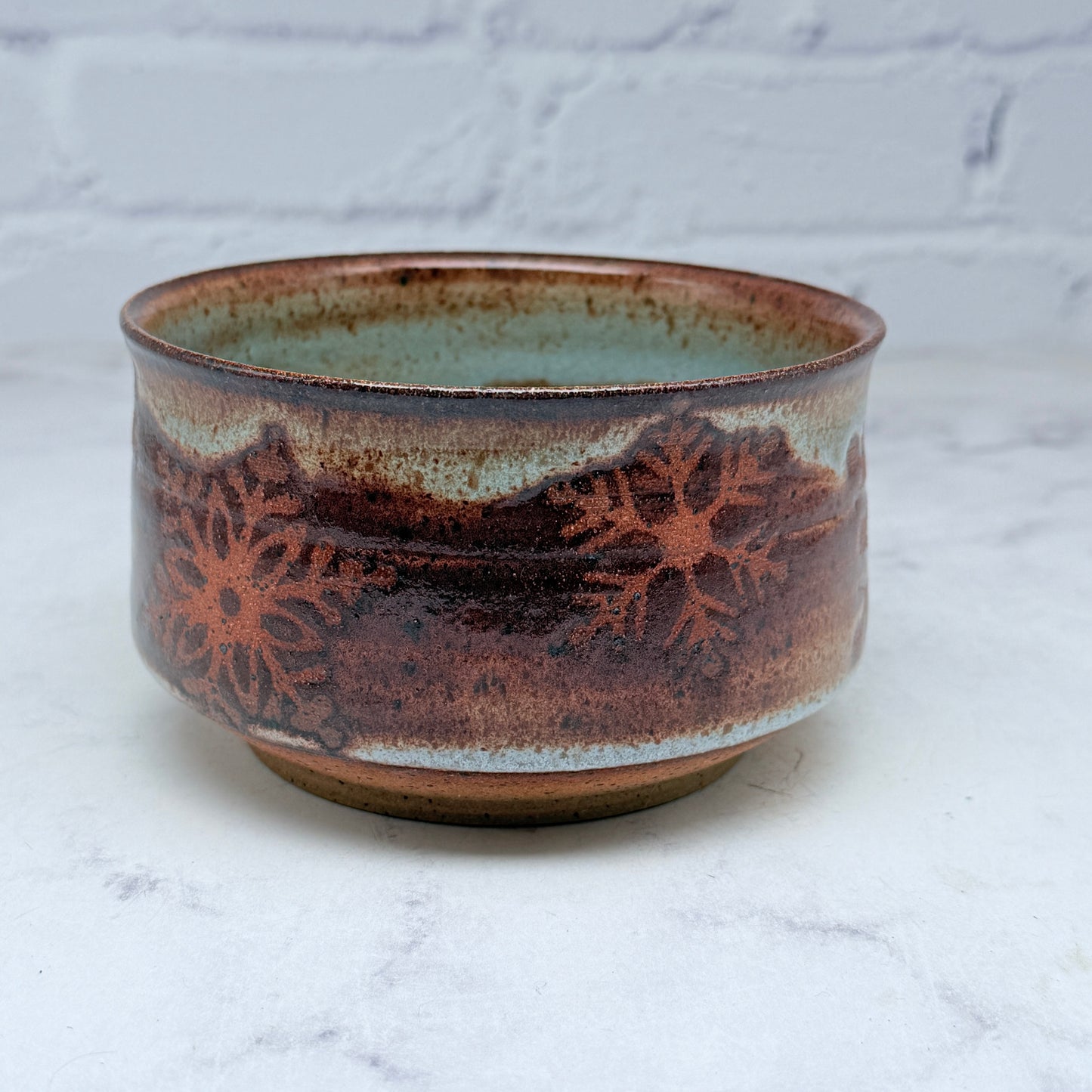 Light Blue with Snowflakes Small Bowl 3