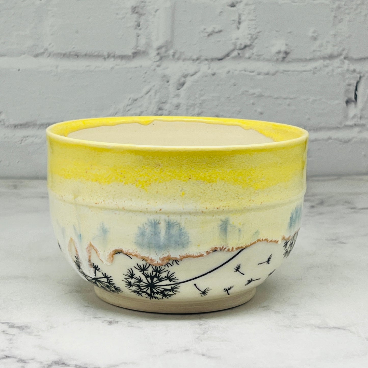 Yellow with DandelionSmall Bowl