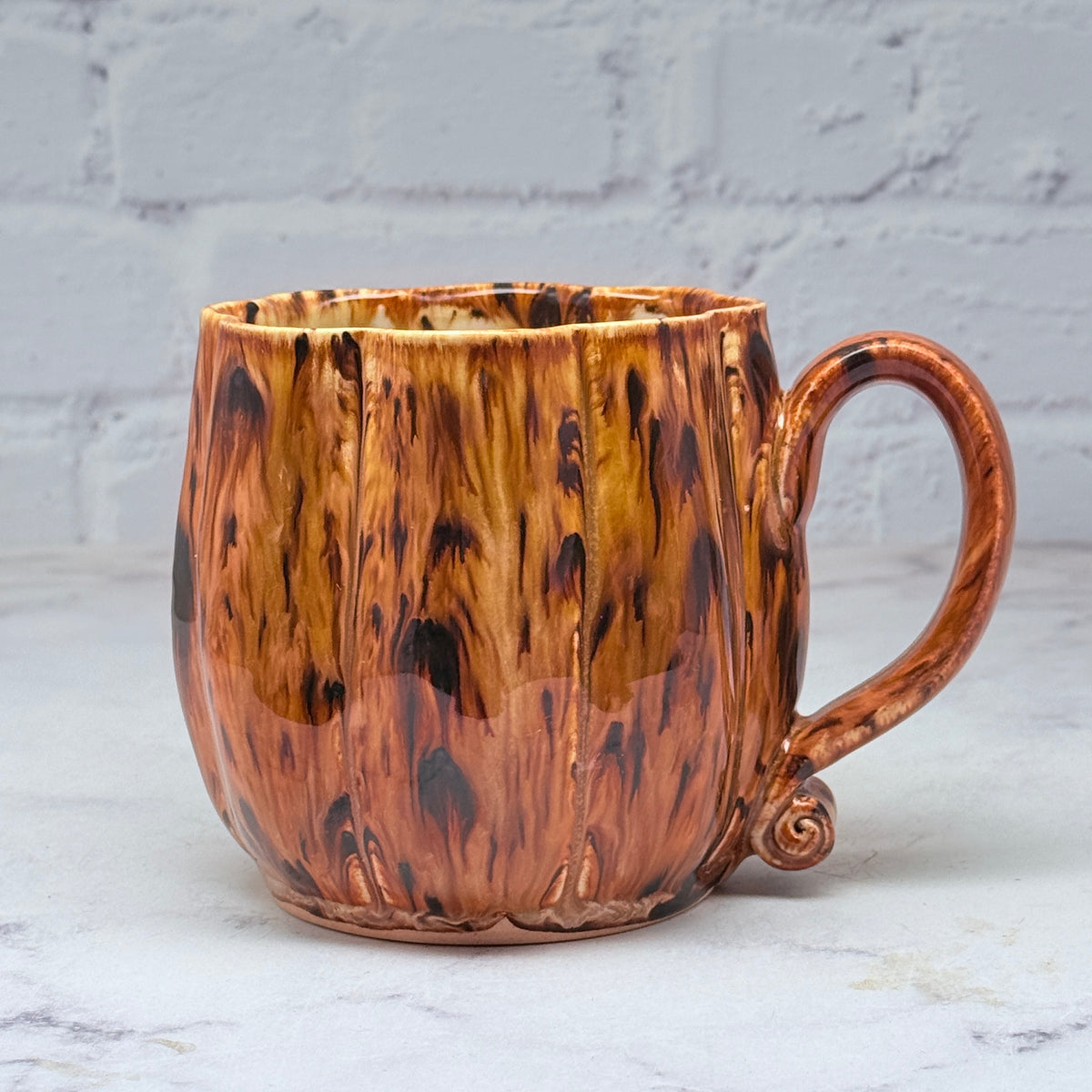 Speckled Orange Pumpkin Mug 2