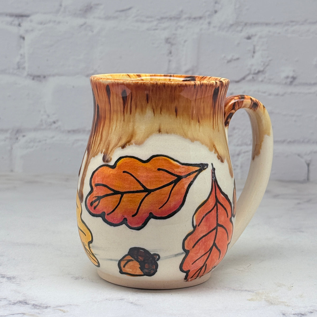 Fall Leaves Watercolor Mug 2