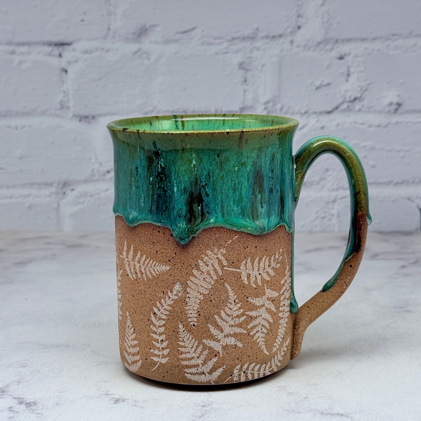 Green with Ferns Mug 2