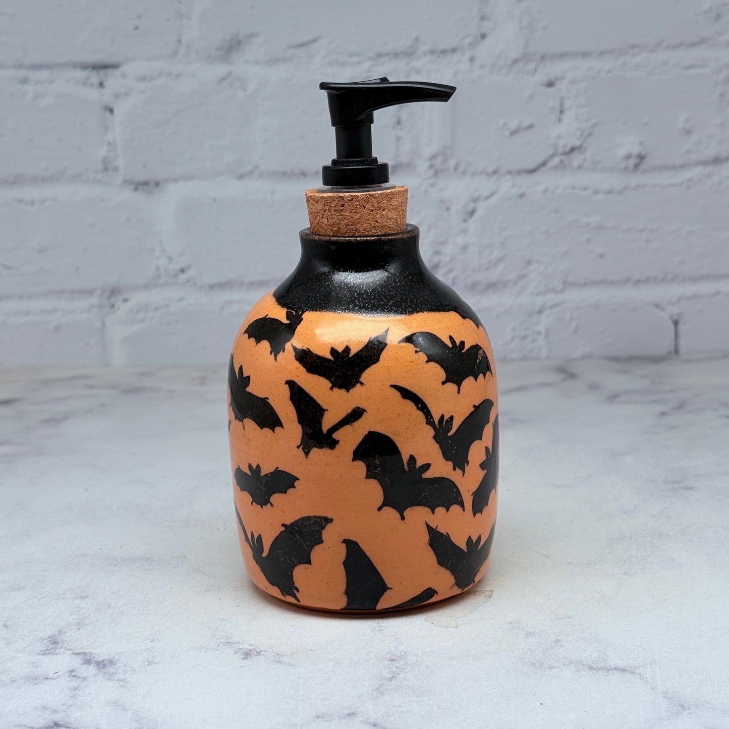 Black/Orange Halloween Soap Dispenser