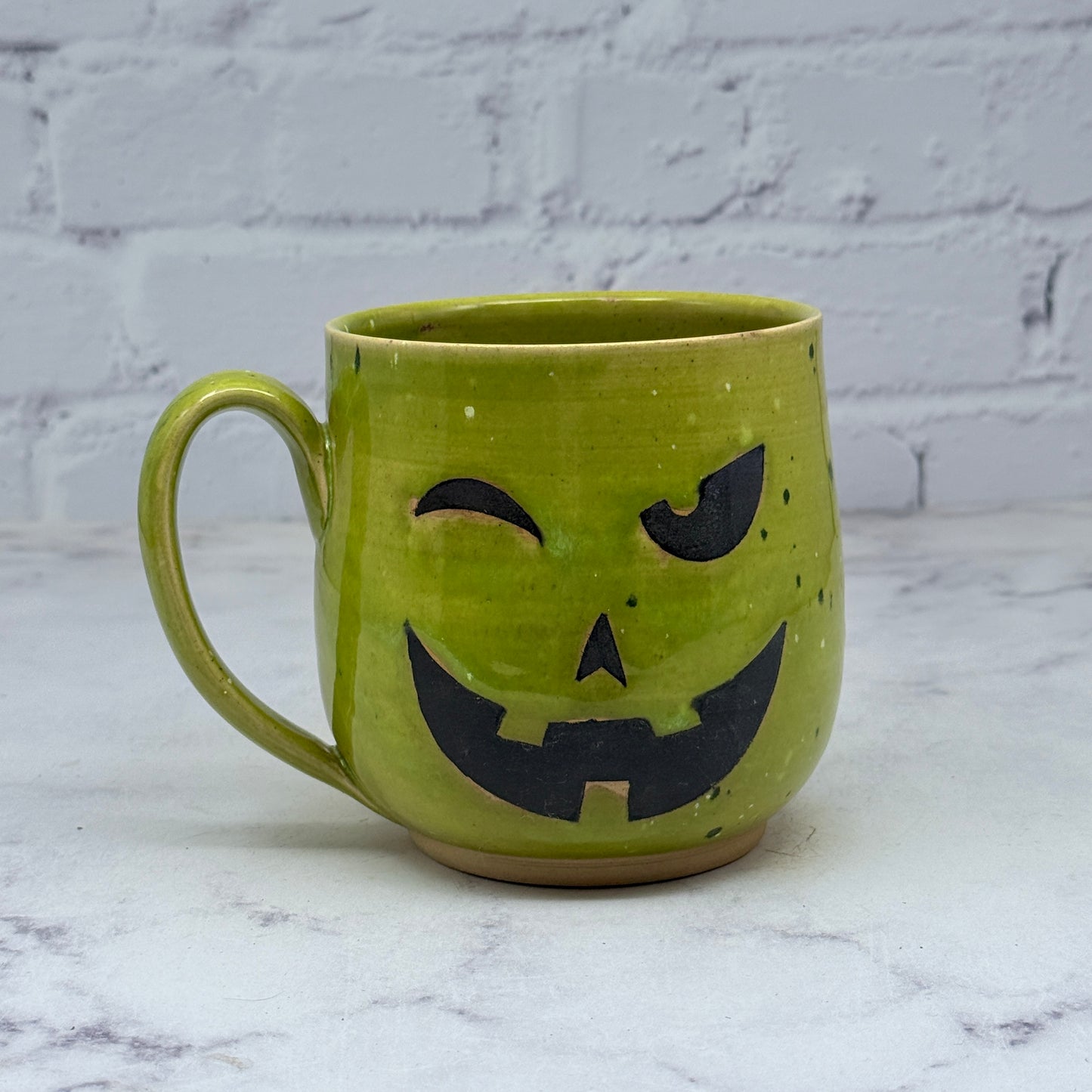 Green Jack-o-Lantern Mug 2