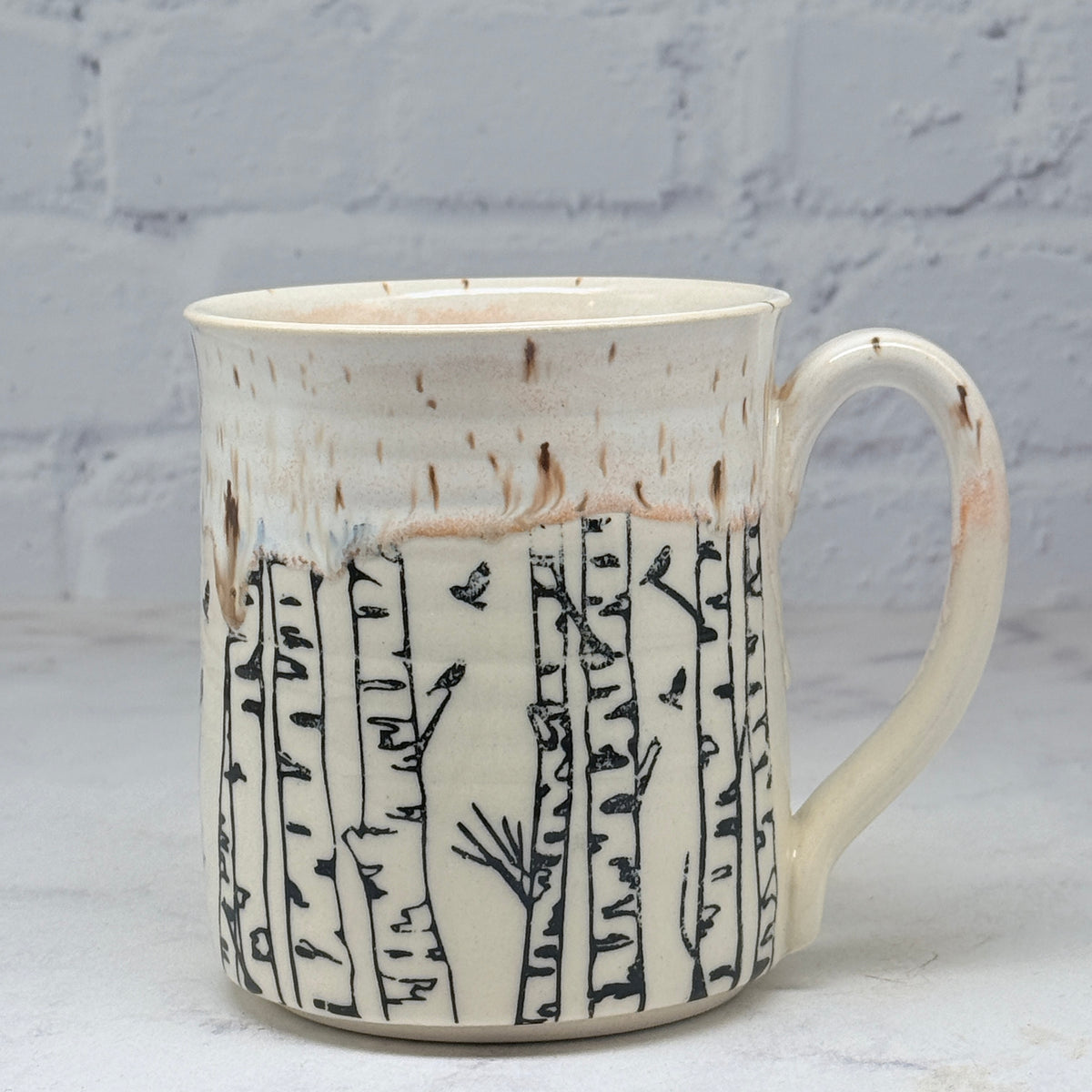 Cream with Birch Mug