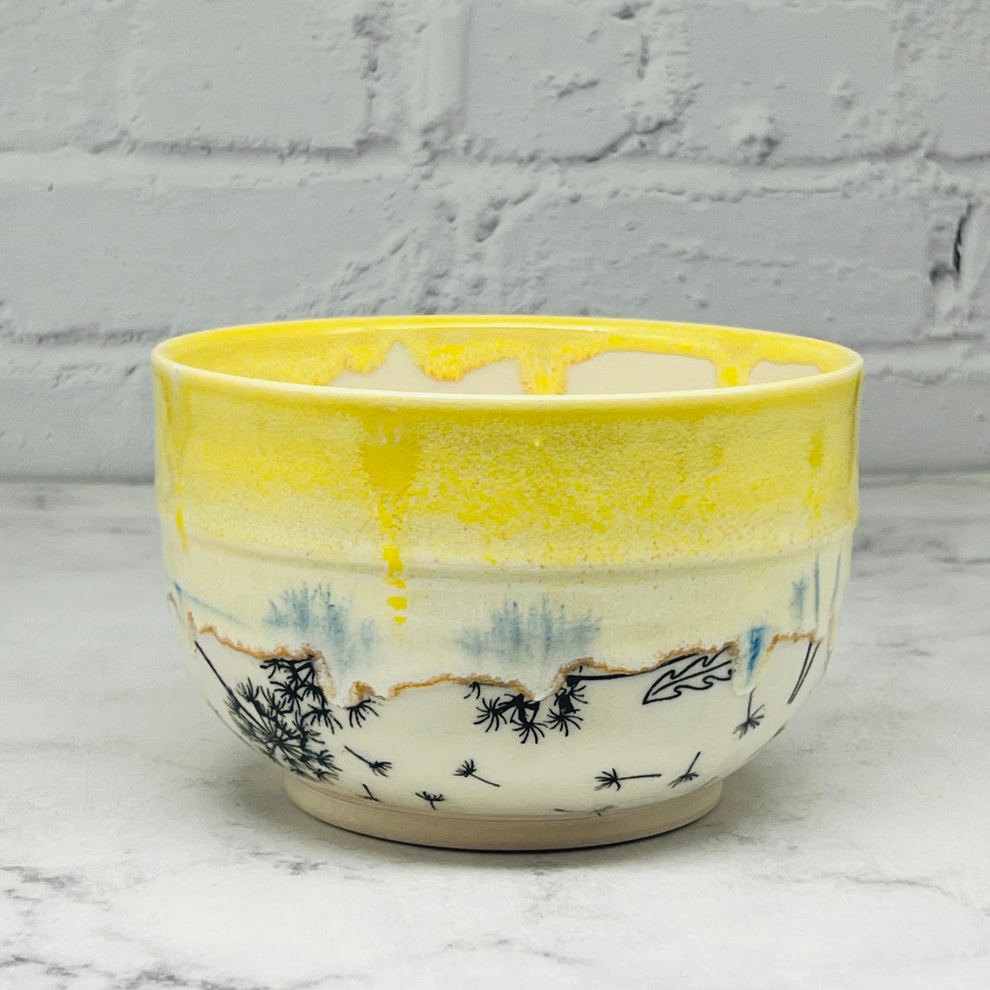 Yellow with DandelionSmall Bowl